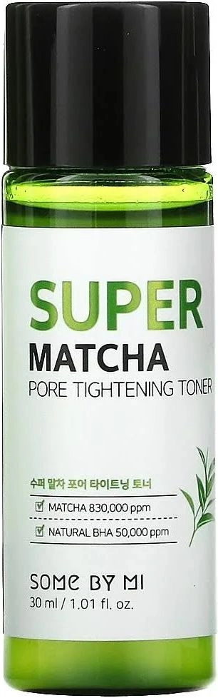 Двухфазный тонер для сужения пор с чаем матча - Some By Mi Super Matcha Pore Tightening, 30 мл - фото N1