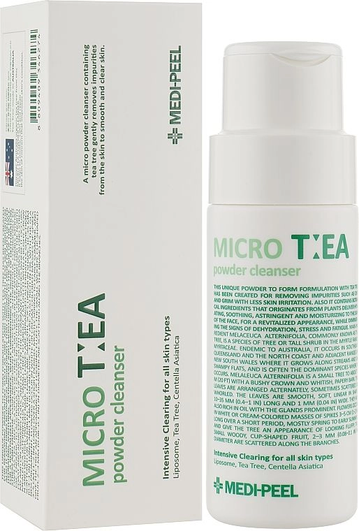 Глибоко очищуюча ензимна пудра для вмивання з чайним деревом - Medi peel Micro Tea Powder Cleanser, 70 г - фото N1