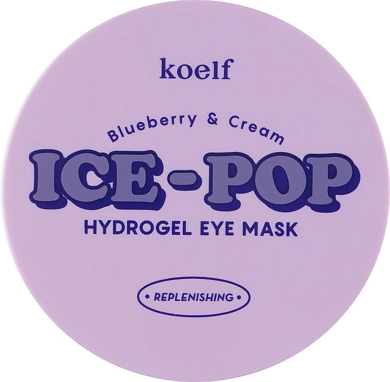 Гидрогелевые патчи для глаз с голубикой и сливками - PETITFEE & KOELF Blueberry & Cream Ice-Pop Hydrogel Eye Mask, 60 шт - фото N2