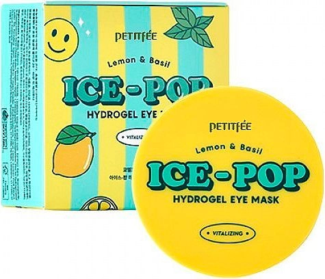 Гидрогелевые патчи для глаз с лимоном и базиликом - PETITFEE & KOELF Lemon & Basil Ice-Pop Hydrogel Eye Mask, 60 шт - фото N1