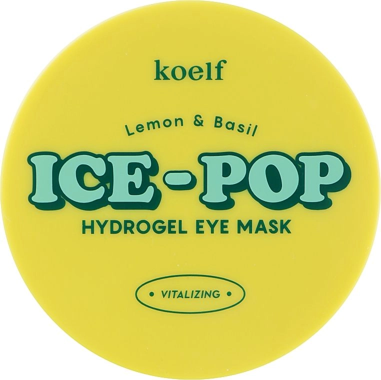 Гідрогелеві патчі для очей з лимоном та базиліком - PETITFEE & KOELF Lemon & Basil Ice-Pop Hydrogel Eye Mask, 60 шт - фото N2