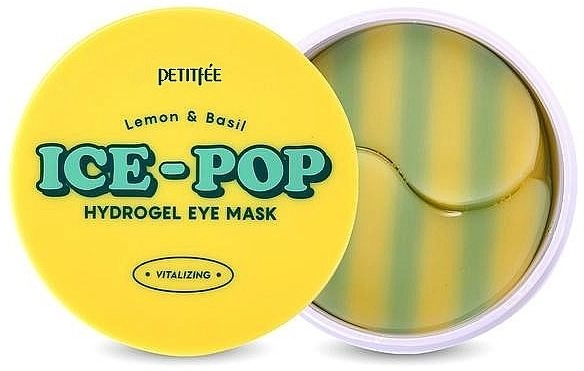 Гидрогелевые патчи для глаз с лимоном и базиликом - PETITFEE & KOELF Lemon & Basil Ice-Pop Hydrogel Eye Mask, 60 шт - фото N4