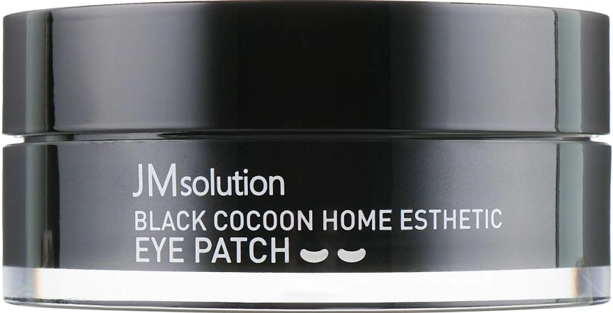 JMsolution Гидрогелевые ультраувлажняющие патчи с экстрактом черного кокона Black Cocoon Home Esthetic Eye Patch, 60шт - фото N1