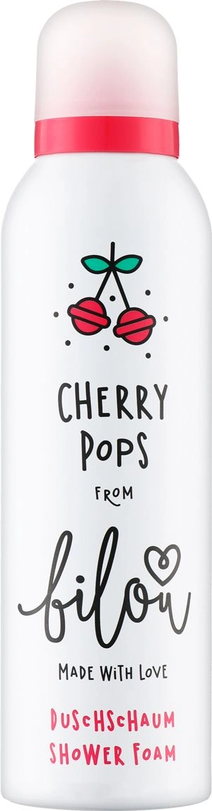 Пінка для душу "Вишневі льодяники" - Bilou Cherry Pops Shower Foam, 200 мл - фото N1