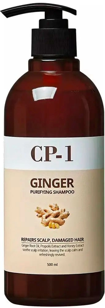 Відновлюючий шампунь для пошкоджених волосся з імбиром - Esthetic House CP-1 Ginger Purifying Shampoo, 500 мл - фото N1