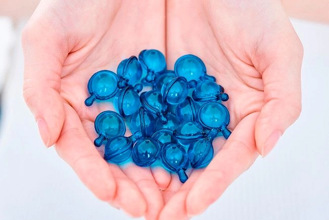 Вітаміни для волосся "Сила лотоса" з екстрактом блакитного лотоса - Ellips Hair Vitamin Pure Natura Japan Limited, 8x1мл - фото N2