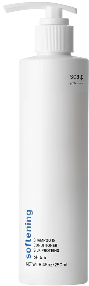 Смягчающий шампунь-кондиционер с протеинами шелка - Scalp Professional Softening Shampoo & Conditioner Silk Proteins, 250 мл - фото N1