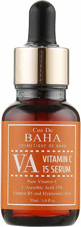 Сыворотка с витамином C 15% против пигментации - Cos De Baha VA Vitamin C 15 Serum, 30 мл - фото N1