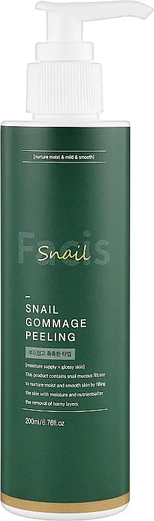 Мягкий гоммаж-пилинг для лица с муцином улитки - Facis Snail Gommage Peeling, 200 мл - фото N1
