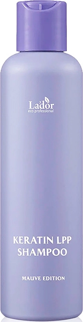Безсульфатний кератиновий шампунь з протеїнами - La'dor Keratin LРР Shampoo Mauve Edition, 200 мл - фото N1