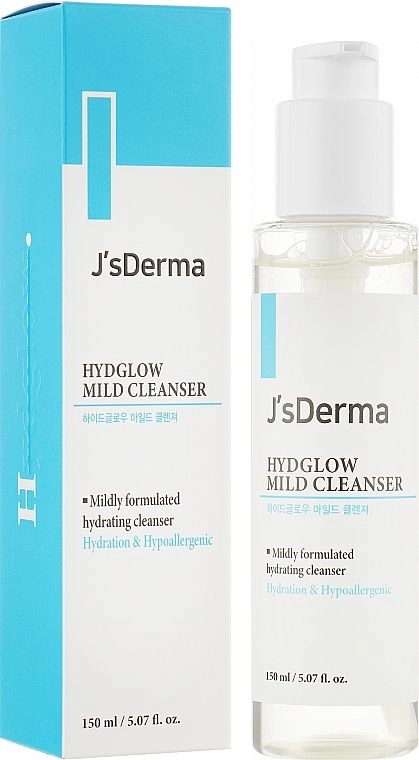 Мягкое очищающее средство с гиалуроновой кислотой - J'sDerma Hydglow Mild Cleanser, 150 мл - фото N1