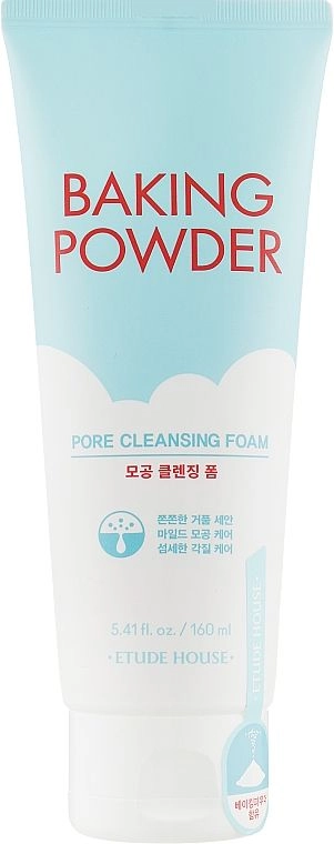 Пенка для глубокого очищения кожи лица - Etude House Baking Powder Pore Cleansing Foam, 160 мл - фото N1