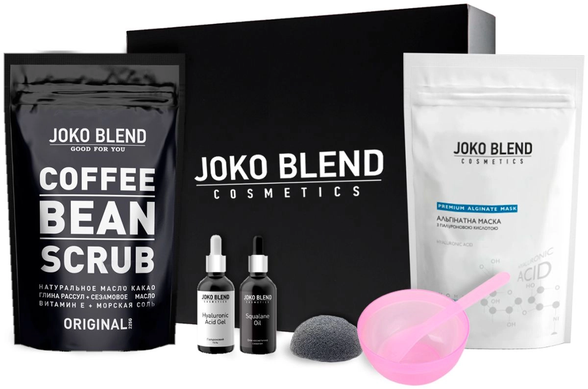 Подарунковий набір - Joko Blend Dream Gift Pack, альгінатна маска, скраб, гель, олія, спонж, миска та лопатка - фото N1