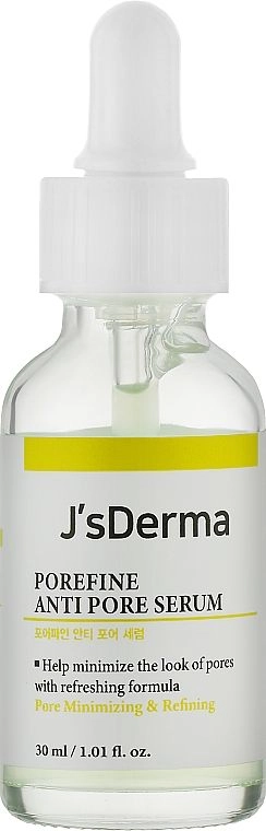 Сыворотка для сужения пор - J'sDerma Porefine Anti Pore Serum, 30 мл - фото N1