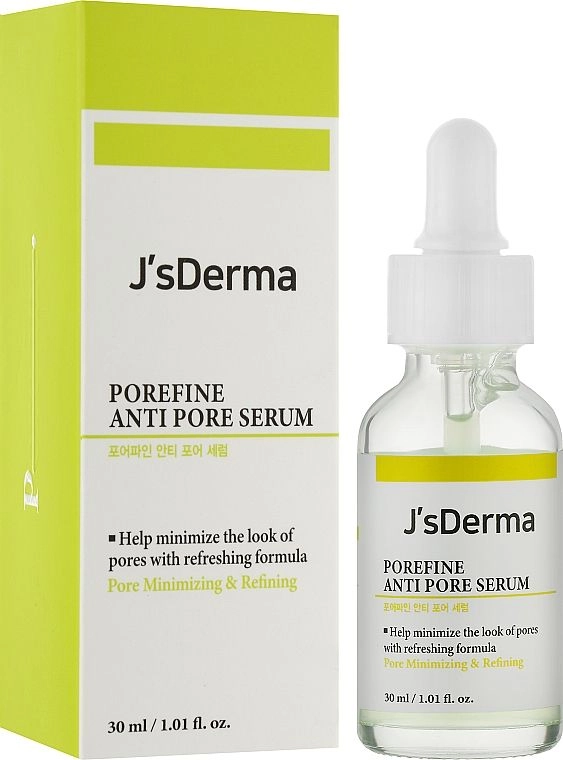 Сыворотка для сужения пор - J'sDerma Porefine Anti Pore Serum, 30 мл - фото N2