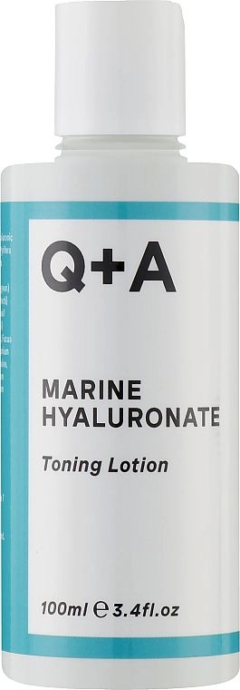 Тонізуючий лосьйон з гіалуроновою кислотою - Q+A Marine Hyaluronate Toning Lotion, 100 мл - фото N2