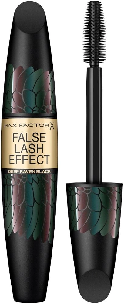 Туш для вій ефект накладних вій - Max Factor False Lash Effect, тон 06 deep raven black, 13,1 мл - фото N1