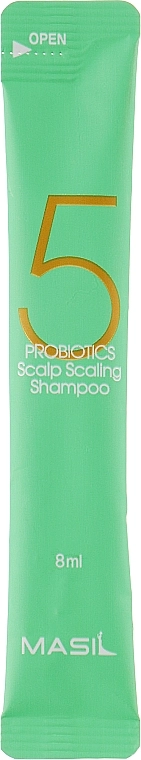 Шампунь для глубокого очищения жирной кожи головы с пробиотиками - Masil 5 Probiotics Scalp Scaling Shampoo, 8 мл - фото N1