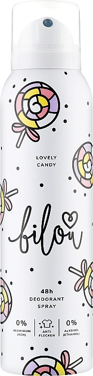 Дезодорант-спрей "Очаровательная конфета" - Bilou Deodorant Spray Lovely Candy, 150 мл - фото N1