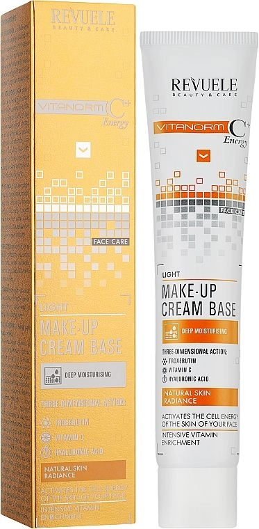 Легкая крем-база под макияж с витамином С Vitanorm C+ Make-up Cream Base-Light, 50 м - Revuele Vitanorm C+ Make-up Cream Base, 50 мл - фото N1
