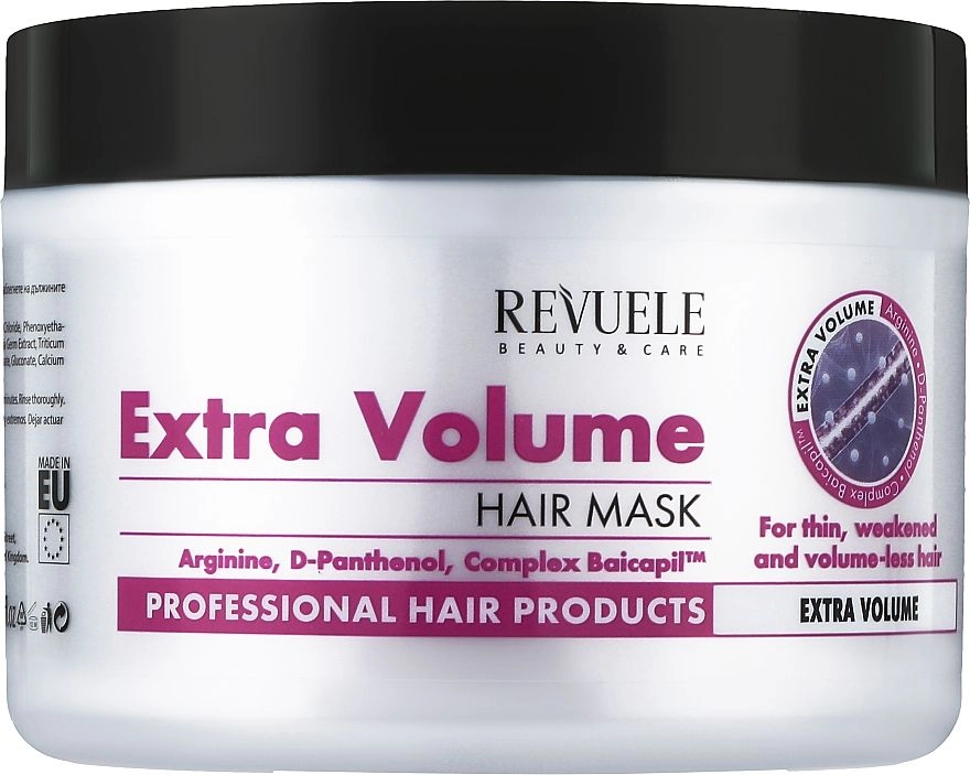 Маска для волосся "Екстра-об'єм" - Revuele Professional Hair Products Extra Volume Hair Mask, 500 мл - фото N1