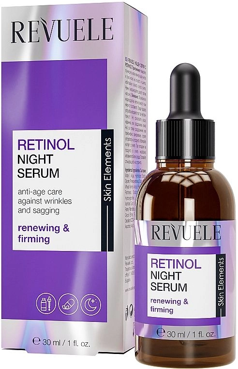 Revuele Нічна сироватка для обличчя з ретинолом Retinol Night Serum, 30 мл - фото N1