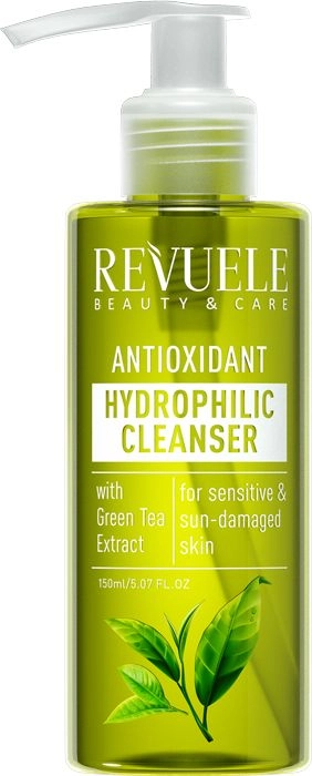 Очищающее гидрофильное средство с экстрактом зеленого чая - Revuele Hydrophilic Antioxidant Cleanser with Green Tea Extract, 150 мл - фото N1