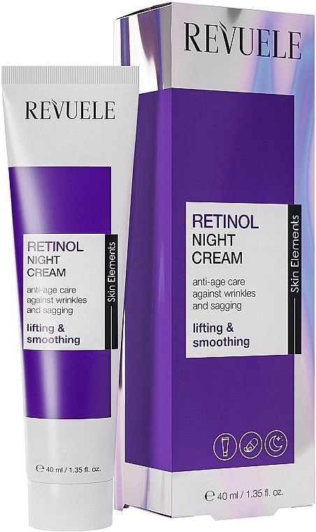 Revuele Подтягивающий ночной крем для лица с ретинолом Retinol Night Cream, 40 мл - фото N1