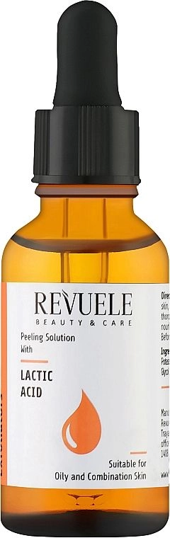 Пілінг сироватка для обличчя з молочною кислотою - Revuele Peeling Solution Lactic Acid Serum, 30 мл - фото N2