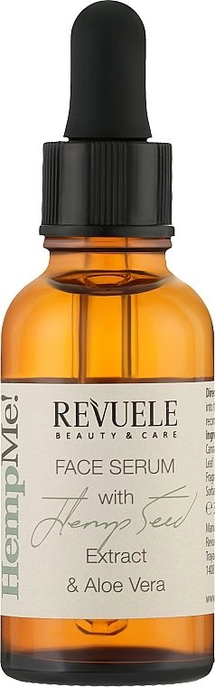 Зволожуюча сироватка для обличчя з олією насіння коноплі - Revuele Hemp Me! Face Serum With Hemp Seed, 30 мл - фото N2