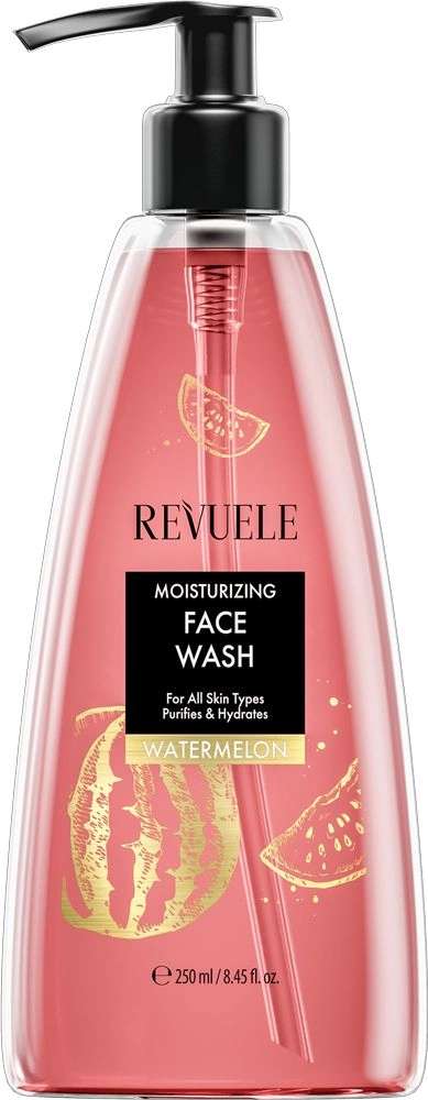 Увлажняющий гель для умывания с экстрактом арбуза - Revuele Moisturizing Face Wash Watermelon, 250 мл - фото N1