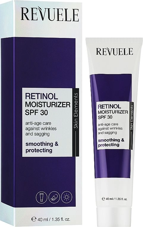 Revuele Зволожуючий крем для обличчя з ретинолом Retinol Moisturizer SPF 30, 40 мл - фото N1