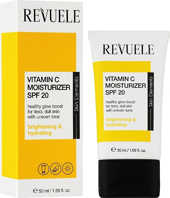 Увлажняющий крем для лица с витамином C - Revuele Vitamin C Moisturizer SPF 20, 50 мл - фото N1