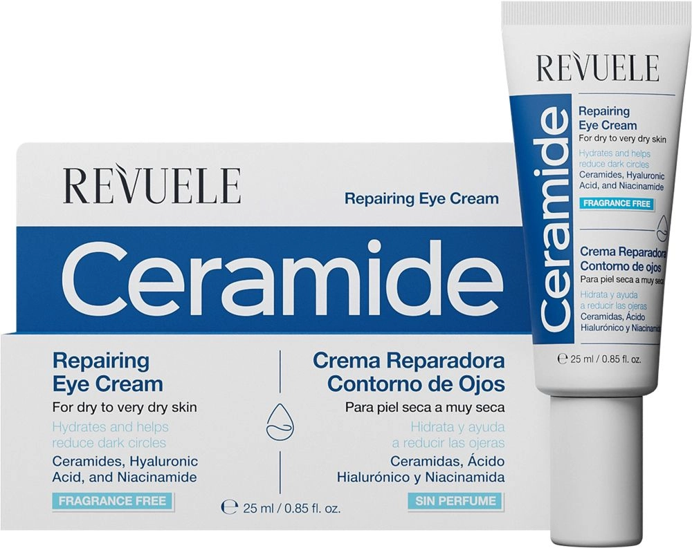 Відновлюючий крем для повік з керамідами - Revuele Ceramide Repairing Eye Cream, 25 мл - фото N1