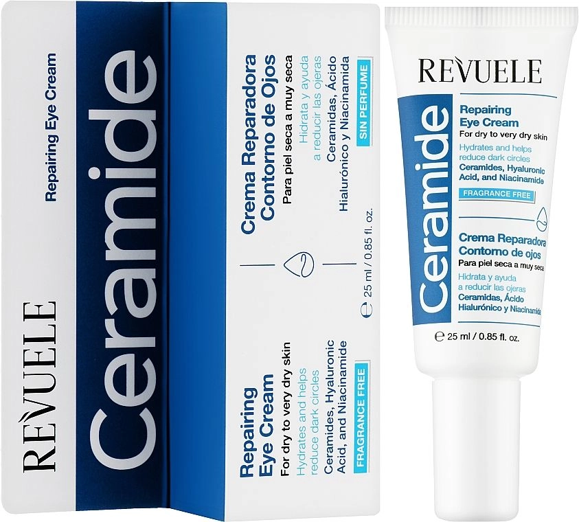 Відновлюючий крем для повік з керамідами - Revuele Ceramide Repairing Eye Cream, 25 мл - фото N2