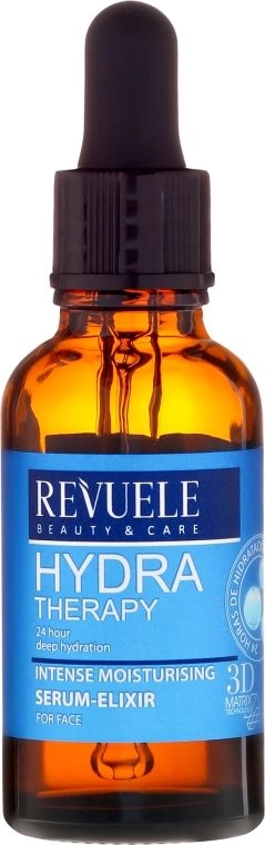 Інтенсивно зволожуюча сироватка для обличчя - Revuele Hydra Therapy Intense Moisturising Serum Elixir, 25 мл - фото N2