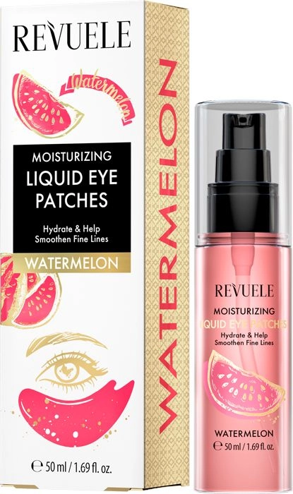 Revuele Жидкие увлажняющийе патчи под глаза с экстрактом арбуза Moisturizing Liquid Eye Patches Watermelon, 50 мл - фото N1