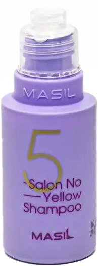 Тонуючий шампунь проти жовтизни освітленого волосся - Masil 5 Salon No Yellow Shampoo, 50 мл - фото N3