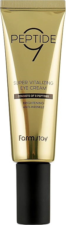 Антивіковий крем для повік з пептидами - FarmStay Peptide 9 Super Vitalizing Eye Cream, 50 мл - фото N2
