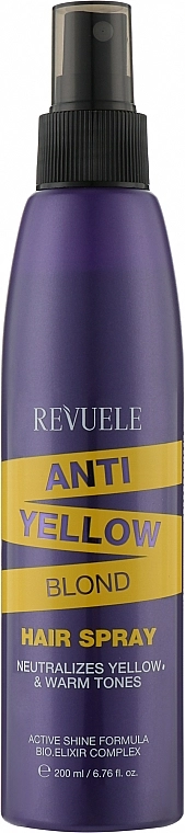 Спрей для светлых волос с анти-желтым эффектом - Revuele Anti Yellow Blond Hair Spray, 200 мл - фото N1