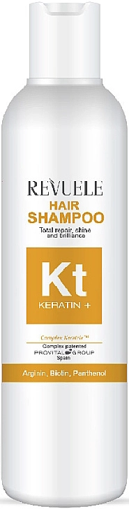 Восстанавливающий шампунь с кератином - Revuele Keratin+ Hair Shampoo, 200 мл - фото N2