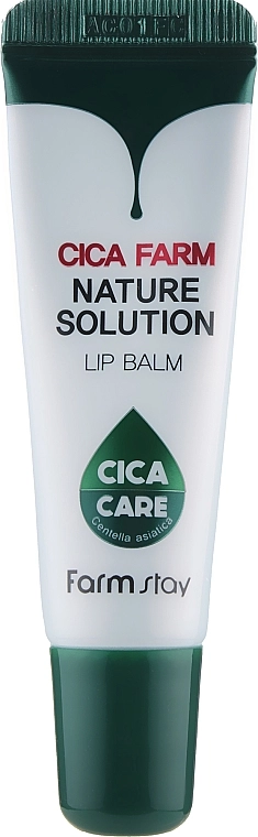 Восстанавливающий бальзам для губ с центеллой азиатской - FarmStay Cica Farm Nature Solution Lip Balm, 10 мл - фото N3