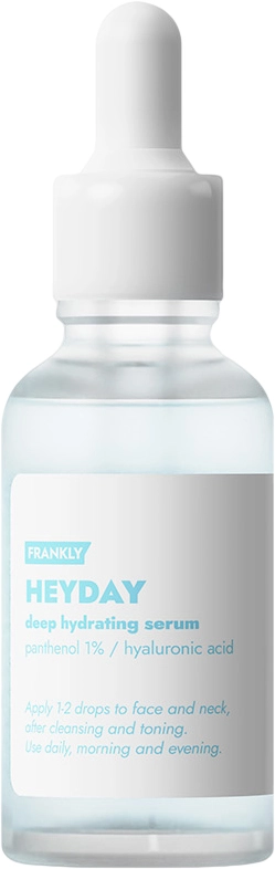 Глибоко зволожуюча сироватка з гіалуроновою кислотою та пантенолом - Frankly Heyday Serum, 30 мл - фото N1