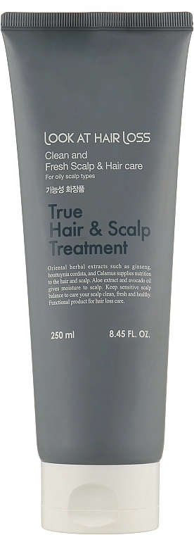 Бальзам-кондиціонер проти випадіння волосся - Daeng Gi Meo Ri Look At Hair Loss True Hair & Scalp Treatment, 250 мл - фото N1