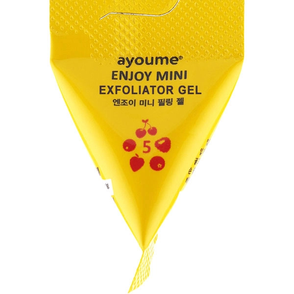 Очищающий пилинг-гель для лица с фруктовыми кислотами - Ayoume Enjoy Mini Exfoliator Gel, 3 г, 1 шт - фото N1