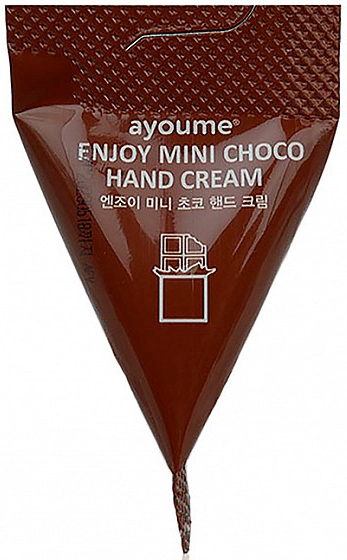Крем для рук с шоколадом - Ayoume Enjoy Mini Choco Hand Cream, 3 г, 1 шт - фото N1