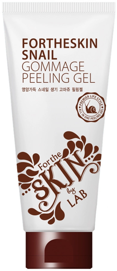 Пілінг-гель для обличчя з муцином равлика - Fortheskin Snail Gommage Peeling Gel, 180 мл - фото N1