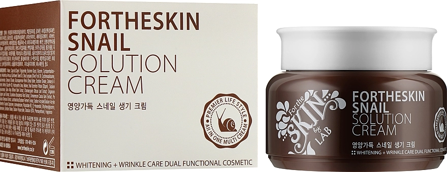 Крем для лица с муцином улитки - Fortheskin Snail Solution Cream, 100 мл - фото N2