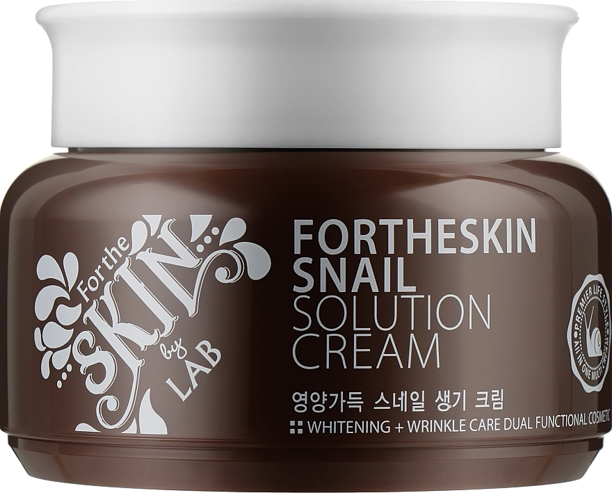 Крем для обличчя з муцином равлика - Fortheskin Snail Solution Cream, 100 мл - фото N1