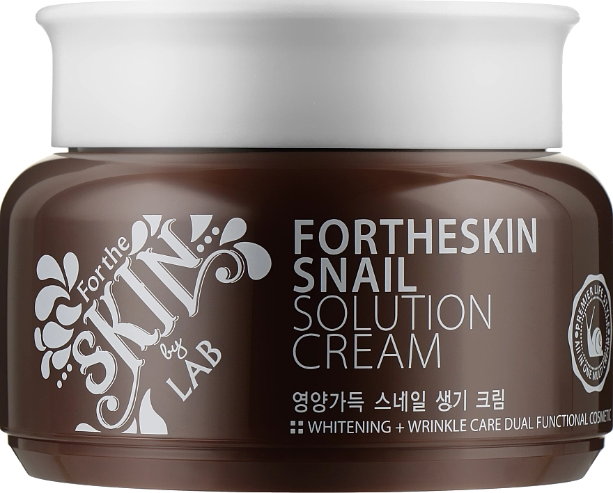 Крем для лица с муцином улитки - Fortheskin Snail Solution Cream, 100 мл - фото N1